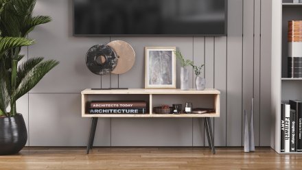 Тумба під ТВ Невада Ferrum-decor 45x100x38 Чорний метал ДСП Дуб Сан-Марино 16 мм (FRD-106724) Тумба під ТВ Невада Ferrum-decor 45x100x38 Чорний метал ДСП Дуб Сан-Марино 16 мм (FRD-106724)