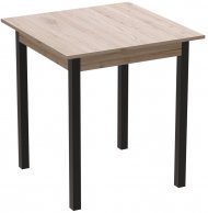 Стіл кухонний Ferrum-decor Дієго 75x70x70 Чорний ДСП Сан-Марино 16мм (FRD-105652)