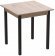Стіл кухонний Ferrum-decor Дієго 75x70x70 Чорний ДСП Сан-Марино 16мм (FRD-105652)
