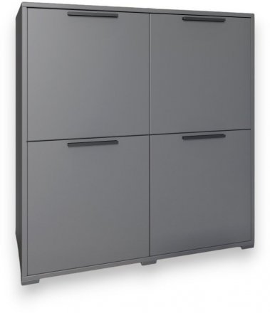 Тумба чотирьохдверна LION Краш 82x43x86 см 82x43x86 см Антрацит (LION-041753) Тумба чотирьохдверна LION Краш 82x43x86 см 82x43x86 см Антрацит (LION-041753)