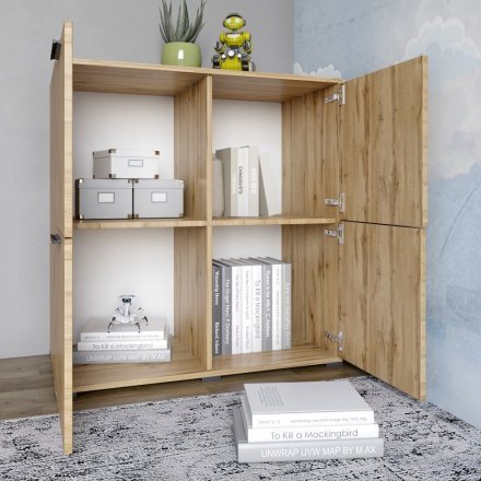 Тумба чотирьохдверна LION Краш 82x43x86 см 82x43x86 см Антрацит (LION-041753) Тумба чотирьохдверна LION Краш 82x43x86 см 82x43x86 см Антрацит (LION-041753)