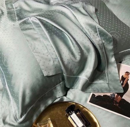 ​Комплект постільної білизни Ніжність зелений 200х230 см