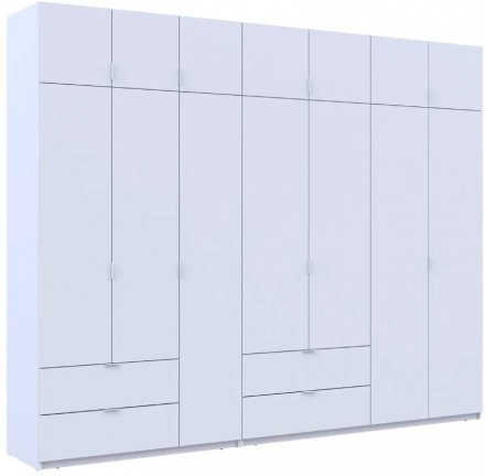 Шафа для одягу Doros Лукас Біла 3+4 ДСП 300х50х240 DRS-011688 (42005130)