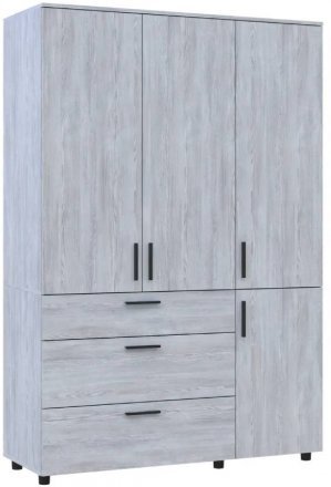 Шафа для одягу Doros Торн Сосна Натті 3 ДСП/3Ш (штанга) 135х51.6х200 (DRS-012081)