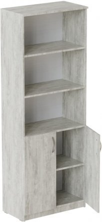 Шафа Анжело Ferrum-decor на 5 полиць з 2 дверима 1900x800x380 ДСП Бетон 16 мм (FRD-105066) Шафа Анжело Ferrum-decor на 5 полиць з 2 дверима 1900x800x380 ДСП Бетон 16 мм (FRD-105066)