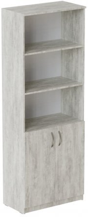 Шафа Анжело Ferrum-decor на 5 полиць з 2 дверима 1900x800x380 ДСП Бетон 16 мм (FRD-105066) Шафа Анжело Ferrum-decor на 5 полиць з 2 дверима 1900x800x380 ДСП Бетон 16 мм (FRD-105066)
