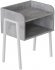 Тумба модульна Ferrum-decor Джузі 540x450x320 метал Білий ДСП Бетон 16 мм (FRD-102981)