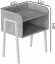 Тумба модульна Ferrum-decor Джузі 540x450x320 метал Білий ДСП Бетон 16 мм (FRD-102981)