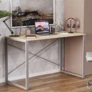 Письмовий стіл Ferrum-decor Серії Конект 75x120x600 сірий ДСП Дуб Сонома 16мм (FRD-104216)