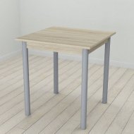 Стіл кухонний Ferrum-decor Агата 75x70x70 Сірий ДСП Сонома 16мм (FRD-106243)