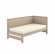 Полуторне дерев'яне ліжко Mebigrand Ліза М4 (права спинка) Бежевий (S2005Y50R)/Аляска 23 (Бежевий) 120x200 см MBG-25573 Полуторне дерев'яне ліжко Mebigrand Ліза М4 (права спинка) Бежевий (S2005Y50R)/Аляска 23 (Бежевий) 120x200 см MBG-25573