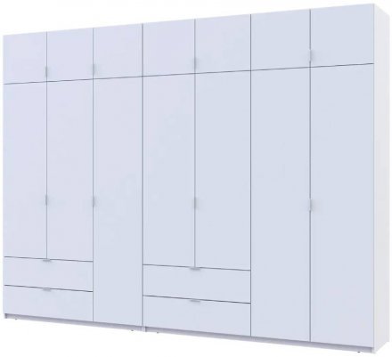 Шафа для одягу Doros Лукас Білий 3+4 ДСП 315х50х240 DRS-011689 (42005134)