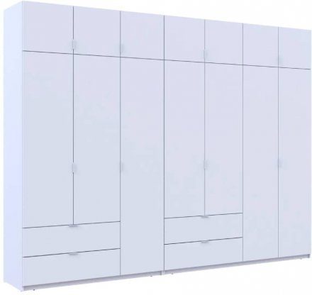 Шафа для одягу Doros Лукас Білий 3+4 ДСП 315х50х240 DRS-011689 (42005134)