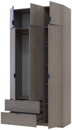 Шафа розпашна з антресоллю Doros Лукас 120х50х240 см Канноло (DRS-011884)