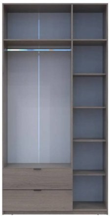 Шафа розпашна з антресоллю Doros Лукас 120х50х240 см Канноло (DRS-011884)