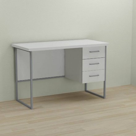 Письмовий стіл Ferrum-decor Гаррі 76x140x60 сірий ДСП Біле 32мм (FRD-101466)