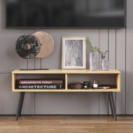 Тумба під ТВ Невада Ferrum-decor 45x100x38 Чорний метал ДСП Дуб Артизан 16 мм (FRD-106726) Тумба під ТВ Невада Ferrum-decor 45x100x38 Чорний метал ДСП Дуб Артизан 16 мм (FRD-106726)