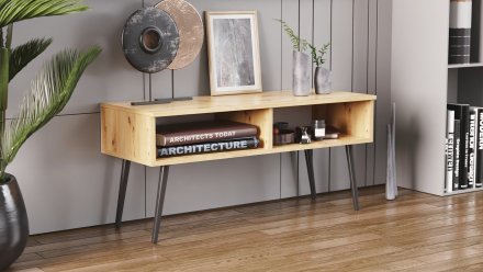Тумба під ТВ Невада Ferrum-decor 45x100x38 Чорний метал ДСП Дуб Артизан 16 мм (FRD-106726) Тумба під ТВ Невада Ferrum-decor 45x100x38 Чорний метал ДСП Дуб Артизан 16 мм (FRD-106726)