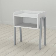 Тумба модульна Ferrum-decor Джузі 540x450x320 метал Сірий ДСП Біле 16 мм (FRD-102982)