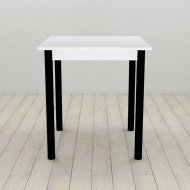 Стіл кухонний Ferrum-decor Агата 75x70x70 Чорний ДСП Біле 16мм (FRD-106245)