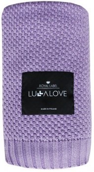 Плед плетений Macaronic 80x100 см Lavender lullalove-4896