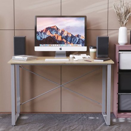 Письмовий стіл Ferrum-decor Дейв 75x100x70 сірий ДСП Дуб Сонома 16мм (FRD-102389) Письмовий стіл Ferrum-decor Дейв 75x100x70 сірий ДСП Дуб Сонома 16мм (FRD-102389)