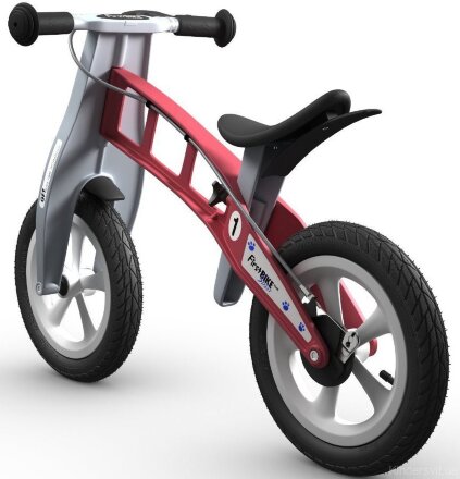 Firstbike Беговел Racing with brake Red