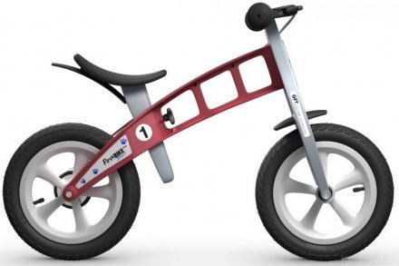 Firstbike Беговел Racing with brake Red