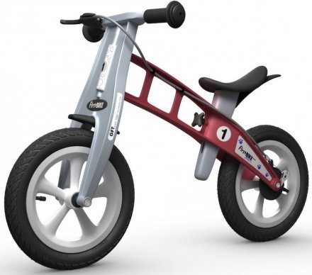Firstbike Беговел Racing with brake Red