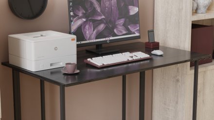 Комп'ютерний стіл Ferrum-decor Ханна 75x140x60 чорний ДСП Сосна Кембра 16мм (FRD-103495)