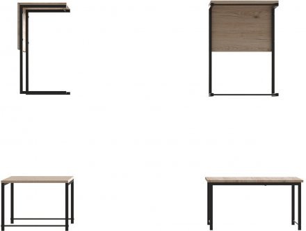 Стіл журнальний приставний Террі Комбо Ferrum-decor 345x662x440 Чорний метал ДСП Сан-Марино 16 мм (FRD-105137) Стіл журнальний приставний Террі Комбо Ferrum-decor 345x662x440 Чорний метал ДСП Сан-Марино 16 мм (FRD-105137)