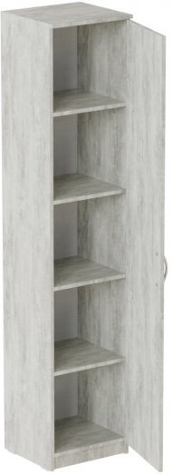 Пенал Анжело Ferrum-decor на 5 полиць із дверима 1900x400x380 ДСП Бетон 16 мм (FRD-104910) Пенал Анжело Ferrum-decor на 5 полиць із дверима 1900x400x380 ДСП Бетон 16 мм (FRD-104910)