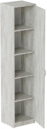 Пенал Анжело Ferrum-decor на 5 полиць із дверима 1900x400x380 ДСП Бетон 16 мм (FRD-104910)
