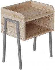 Тумба модульна Ferrum-decor Джузі 540x450x320 метал Сірий ДСП Дуб Сан-Марино 16 мм (FRD-102983)