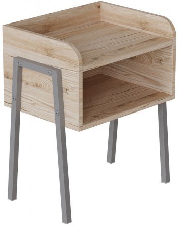 Тумба модульна Ferrum-decor Джузі 540x450x320 метал Сірий ДСП Дуб Сан-Марино 16 мм (FRD-102983)