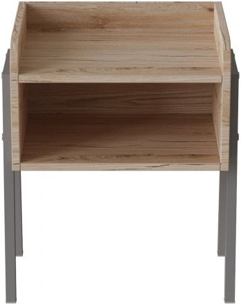 Тумба модульна Ferrum-decor Джузі 540x450x320 метал Сірий ДСП Дуб Сан-Марино 16 мм (FRD-102983)