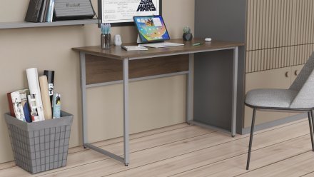 Письмовий стіл із ящиками Ferrum-decor Оскар 750x1400x700 метал Чорний ДСП Бетон 16 мм (FRD-103281)
