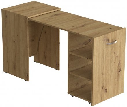 Стіл-тумба трансформер Смарт 1/2 Ferrum-decor 750x1450x600 ДСП Дуб Артизан 16 мм (FRD-105079)