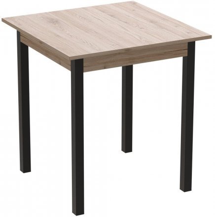 Стіл кухонний Ferrum-decor Дієго 75x80x80 Чорний ДСП Сан-Марино 16мм (FRD-105655)