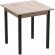 Стіл кухонний Ferrum-decor Дієго 75x80x80 Чорний ДСП Сан-Марино 16мм (FRD-105655)