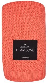 Плед плетений Macaronic 80x100 см Coral lullalove-5817 Плед плетений Macaronic 80x100 см Coral lullalove-5817