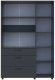 Шафа для одягу Doros Торн Антрацит 3 ДСП/3Ш (полиці) 135х51.6х200 (DRS-012084)