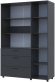 Шафа для одягу Doros Торн Антрацит 3 ДСП/3Ш (полиці) 135х51.6х200 (DRS-012084)