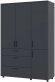 Шафа для одягу Doros Торн Антрацит 3 ДСП/3Ш (полиці) 135х51.6х200 (DRS-012084)