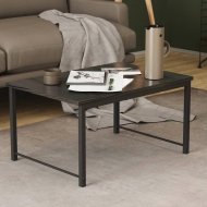 Стіл журнальний приставний Террі Комбо Ferrum-decor 345x662x440 Чорний метал ДСП Сосна Кембра 16 мм (FRD-105138)