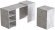 Стіл-тумба трансформер Смарт 1/2 Ferrum-decor 750x1450x600 ДСП Бетон 16 мм (FRD-105080)