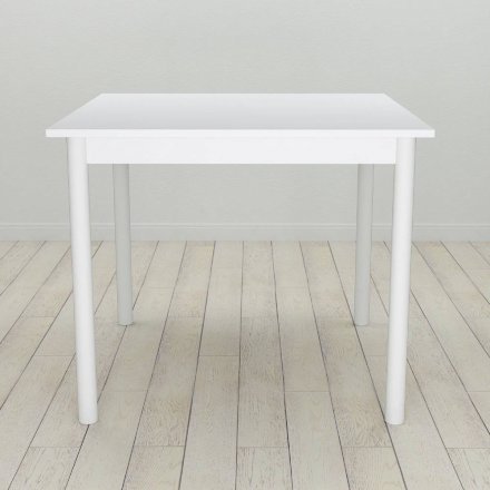 Стіл кухонний Ferrum-decor Агата 75x80x80 Білий ДСП Біле 16мм (FRD-106248)
