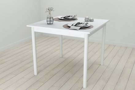 Стіл кухонний Ferrum-decor Агата 75x80x80 Білий ДСП Біле 16мм (FRD-106248)