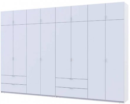 Шафа для одягу Doros Лукас Біла 4+4 ДСП 360х50х240 DRS-011692 (42005142) Шафа для одягу Doros Лукас Біла 4+4 ДСП 360х50х240 DRS-011692 (42005142)
