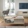 Стіл журнальний Perfect Home Нова / Nova з 2 шухлядами та золотими ніжками L104 Кашемір (PFH-091259)